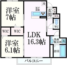 グレイスコート芦屋大原町の物件間取画像